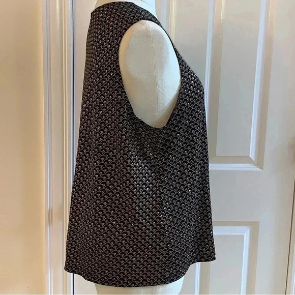 Citiknits Sleeveless Tank Top Plus Size 3X Liquid Travel Knit Acetate Shell - Picture 3 of 7